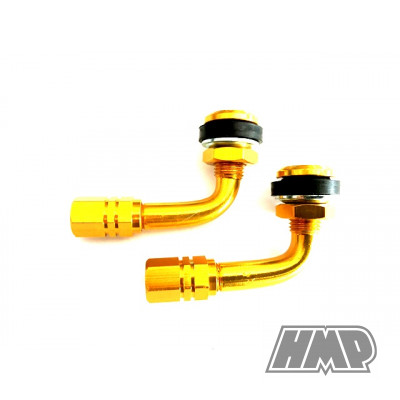 Válvula de ar 90º dourado ( conjunto 2 peças )